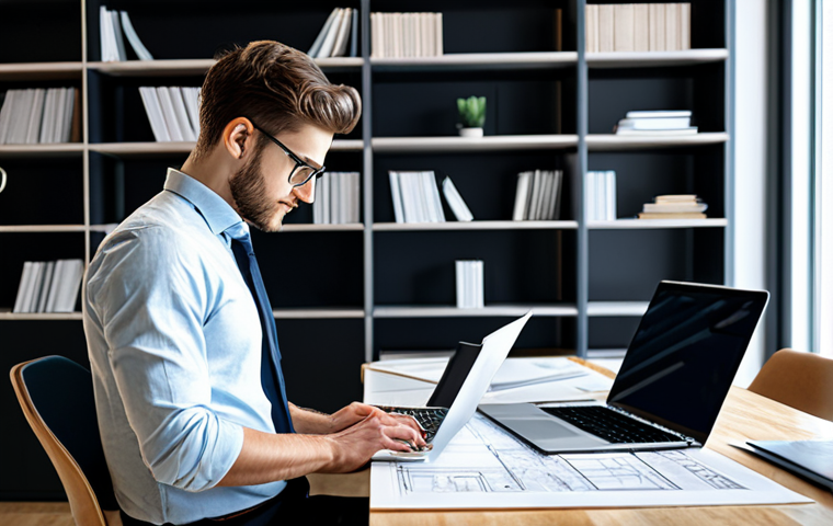 Architect Startup**
"A young, ambitious architect in a modern, sunlit office, reviewing blueprints. Laptop open with CAD software. Bookshelves filled with architectural models. Professional attire, fully clothed, appropriate content, safe for work. Perfect anatomy, correct proportions, well-formed hands, natural pose. High-quality rendering, professional photography, realistic."
**