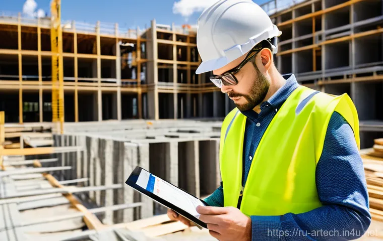 건축기술사와 건축법 - **Prompt 1: Architect as a Dream Weaver**
    "A professional female architect, aged around 35, with...