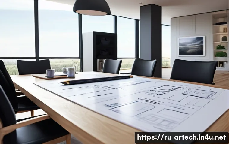 건축기술사 실무에서 자주 발생하는 문제 - **Prompt 1: The Visionary Architect and Client Meeting**
"A professional male architect, appeari...